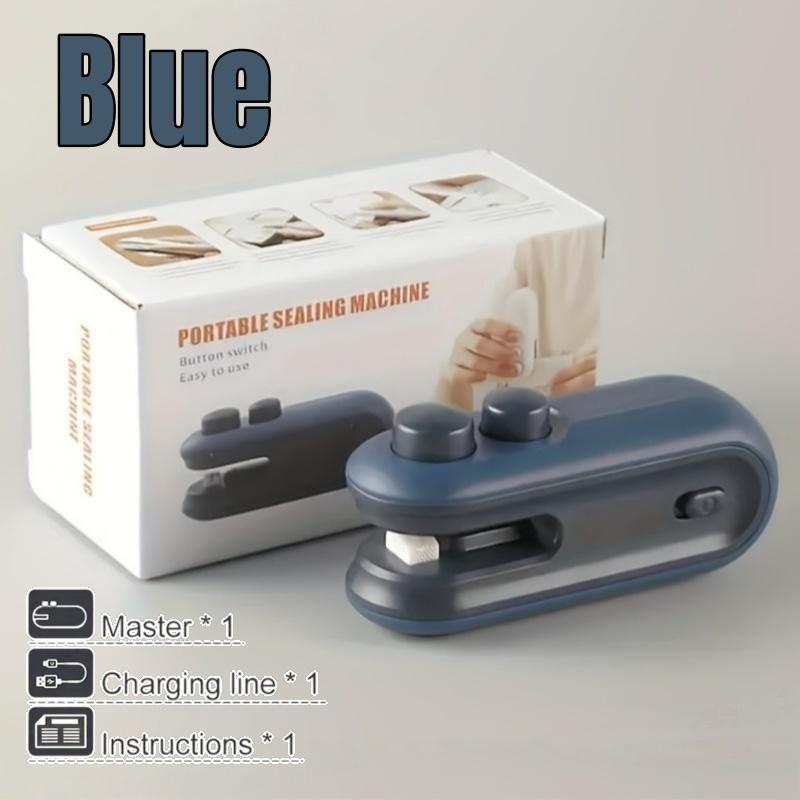 1/2pcs Mini Sealing Machine Rechargeable Snack Bag Sealer Portable for Home Picnics Outdoor Travel Magnetic Food Storage Tool