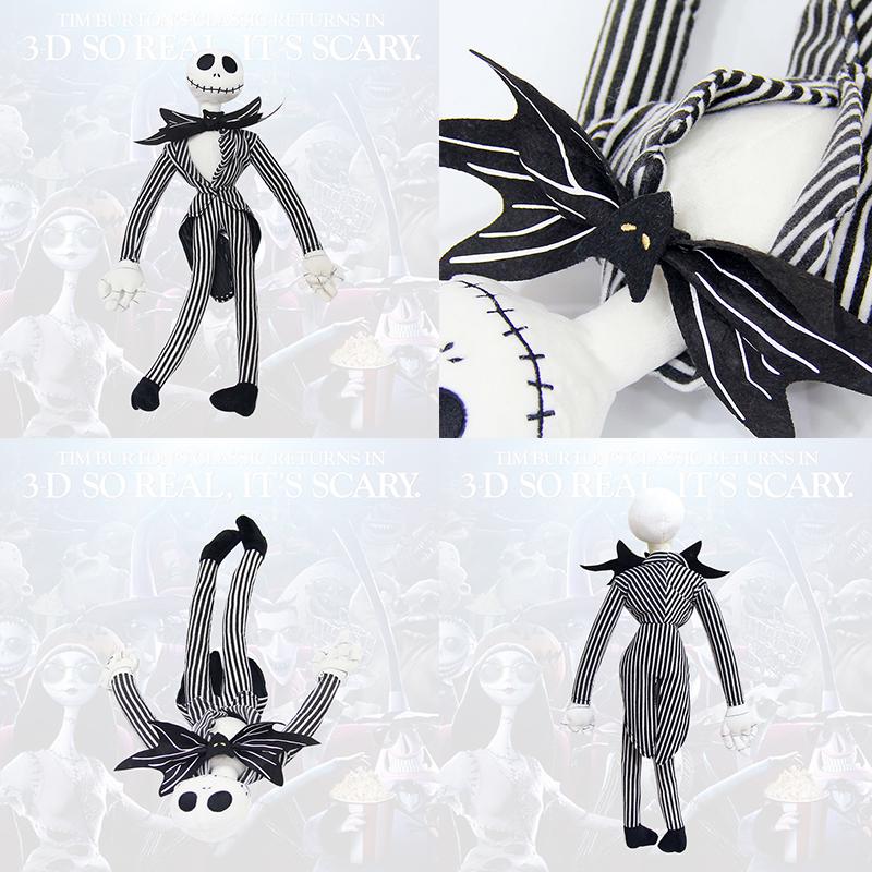 Disney The Nightmare Before Christmas Jack Skellington Plush Doll Soft And Cuddly 50cm Toy