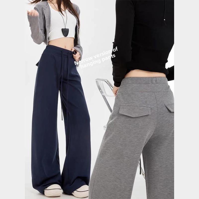 Relaxed Fit Womens Wide Leg Pants With Stretch Fabric For Casual Daywear