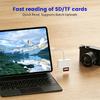 3 In 1 OTG Card Reader Dual Slot SD TF Memory Card Adapter High Speed Plug And Play No Driver Portable For Type-C Phone Tablet PC Camera