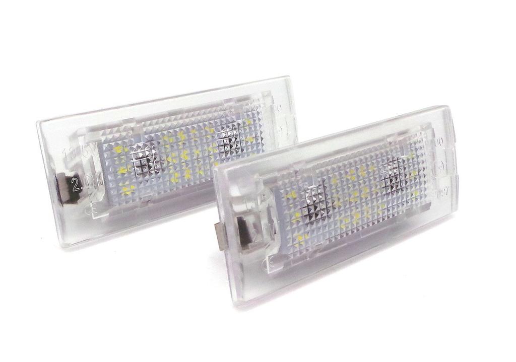 LED License Plate Lights 2x650lm, Set of 2 Compatible with BMW E53, E83, 12V, Off-Road