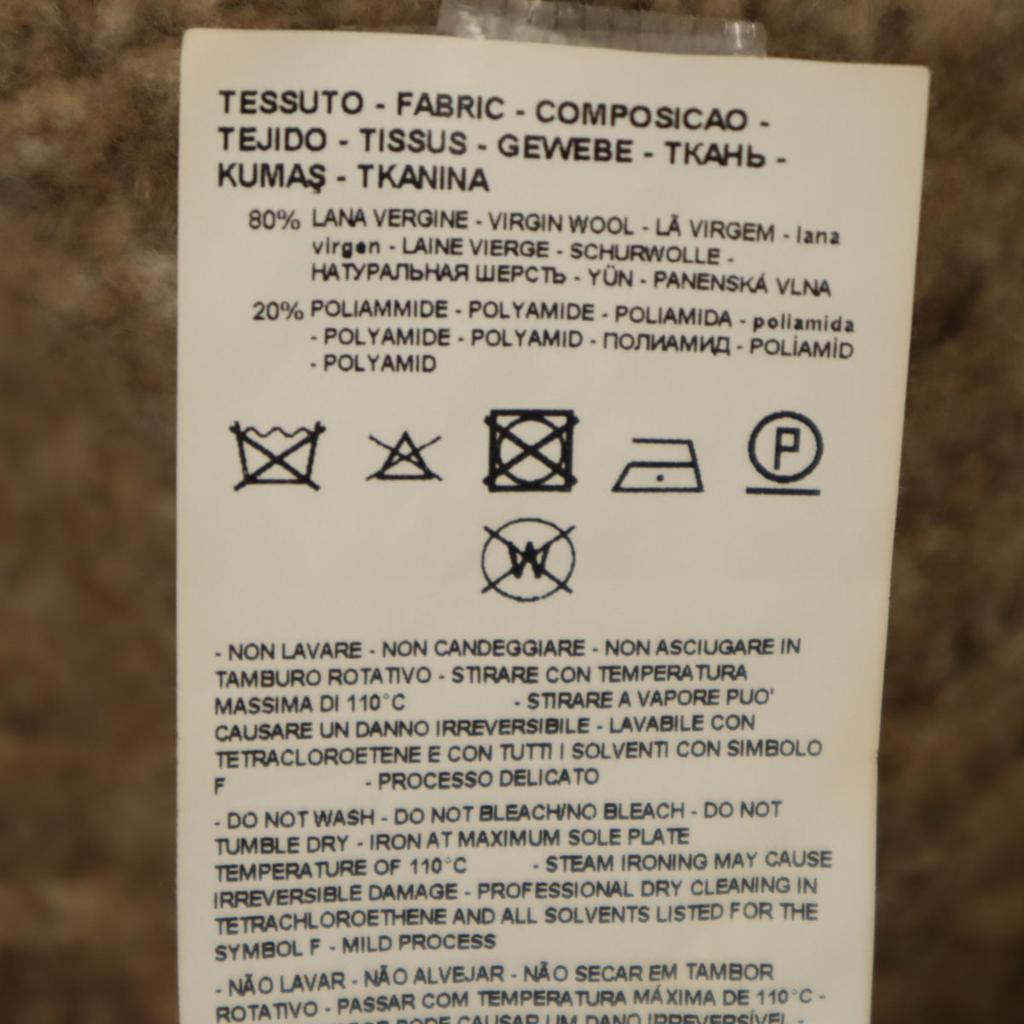 Emporio Armani Long sleeve gown knit cardigan 40 Beige brown Long length Women Used