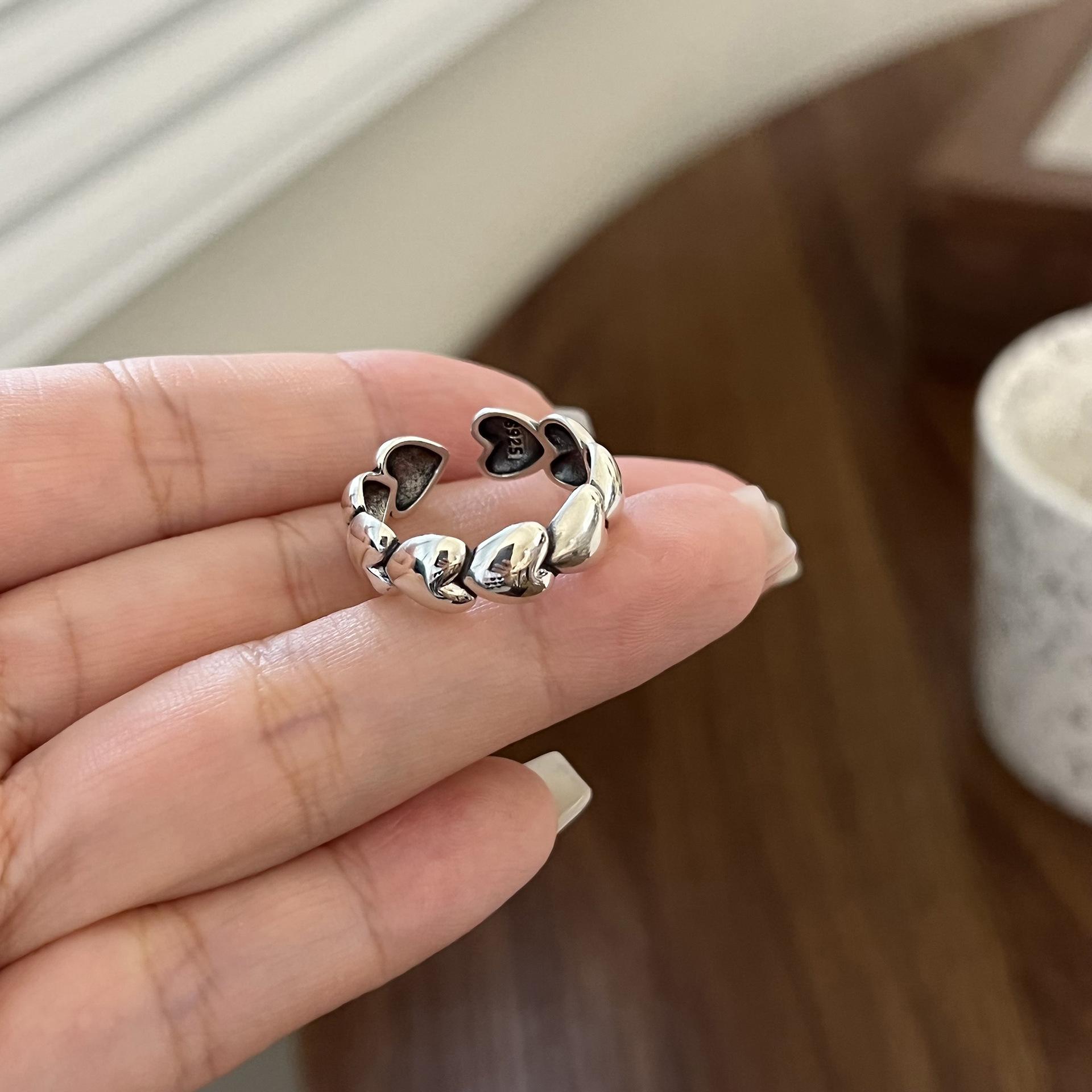 

Кольцо Любви Женское Легкое Роскошное Нишевое Высококлассное Кольцо Аксессуары Новое Открытое Кольцо на Указательный Палец