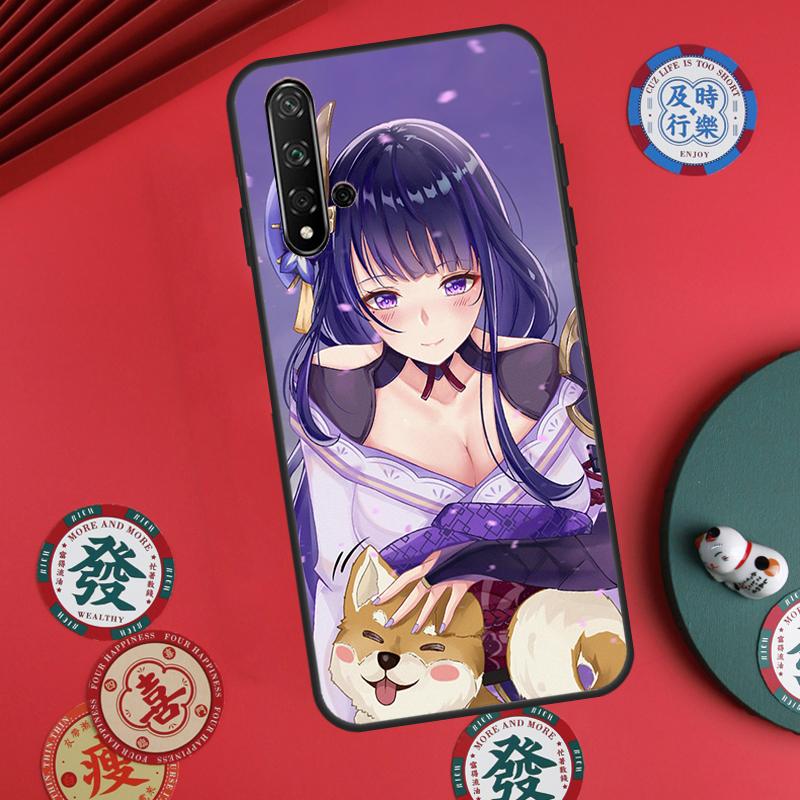 Genshin Impact Raiden Shogun Baal For Huawei Nova Y60 Y70 Y90 Y72 Y73 Y61 Y91 7i 8i 11i 12i 12s 9 10 SE P20 P30 P40 Lite Case