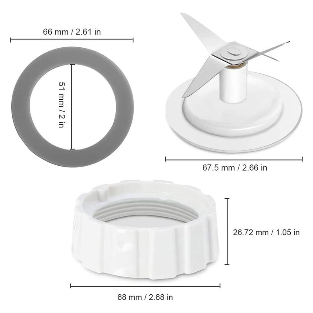 Juicer Blade Assembly Blenders Head Quick Installation Sealing Rings Juicer Spare Part Blenders Replacement O-Rings