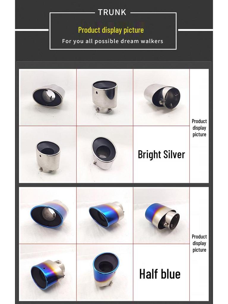 Honda XRV Vezel Stainless Steel Single-Hole Tail Muffler