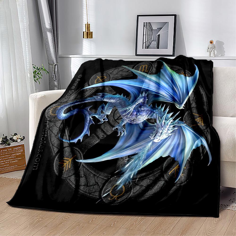 Gothic Style Blanket Warmthful Decor Great for Bed Office Picnics Four Seasons Multipurpose Stylish Decor Ideal Gift For Birthday Valentine'S Day