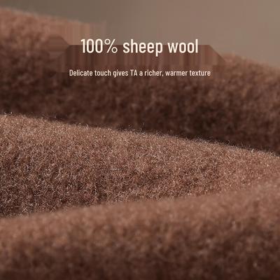 Elegant Large Pure Wool Beret for Women - Retro Autumn/Winter Painter Hat with Warmth and Slimming Effect