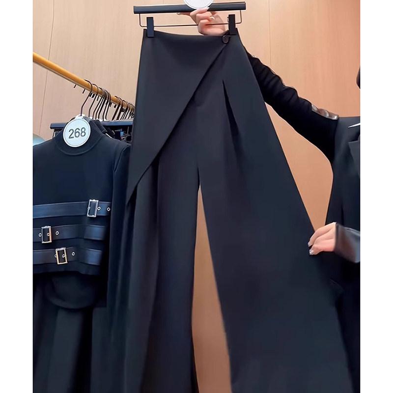 Women s Summer 2026 High-Waisted Wide-Leg Flowy Pants S (  90 jin)