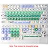Xiaomi 132 Keys Green 5 Sides Dye Sublimation PBT Keycaps Cute MOA Profile Keycaps for Cherry Gateron MX Switches Mechanical Keyboards