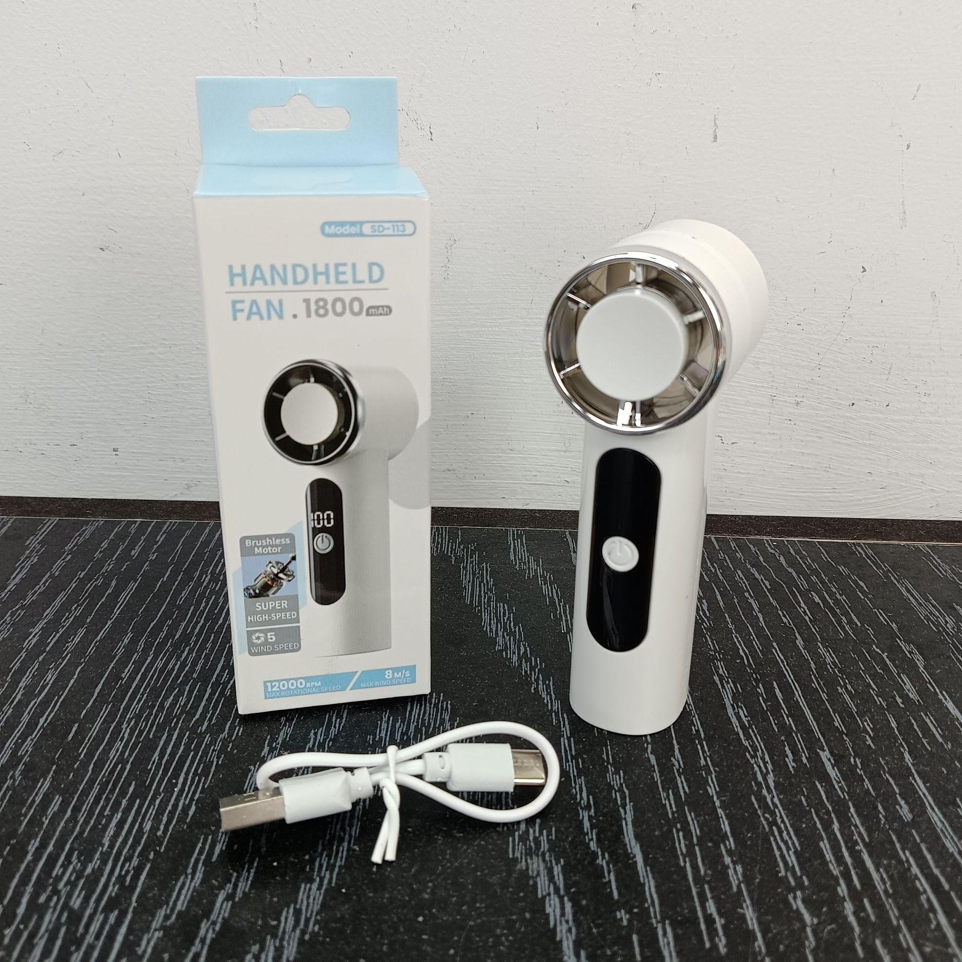 Compact High-Speed Rechargeable Silent Mini Fan with Long Battery Life 4.4*3.6*11.5cm