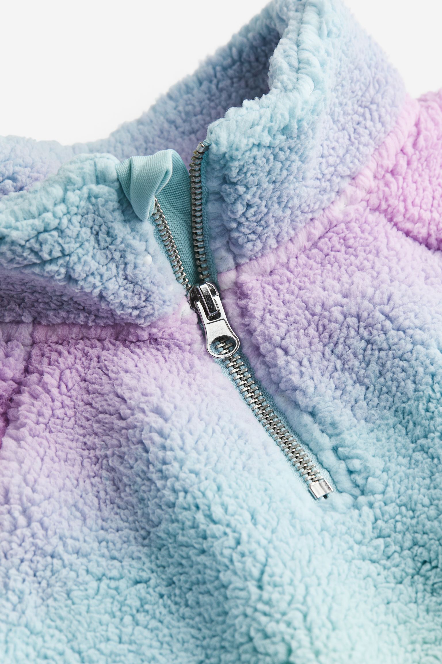 

Pile zip-top sweatshirt