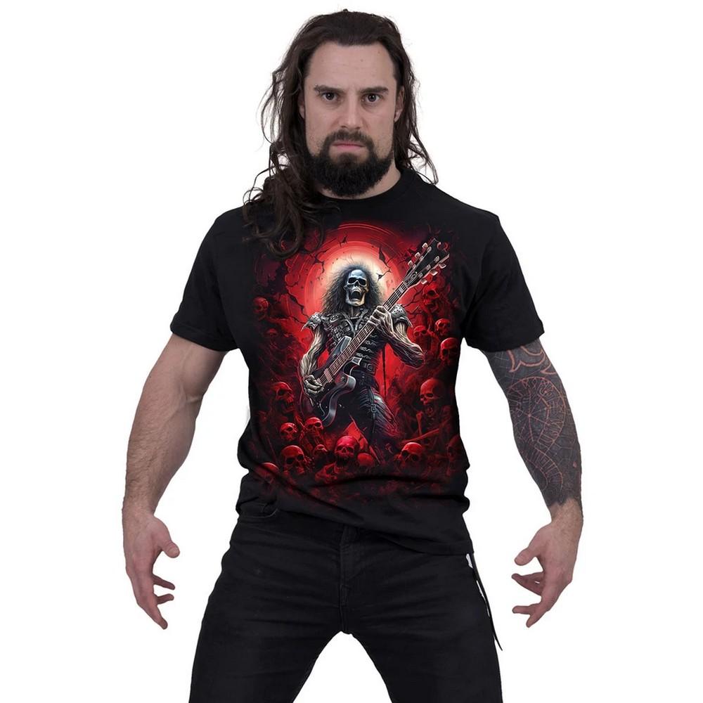 Spiral Direct Unisex Adult Tomb Of Rock Back Print T-Shirt