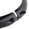 Kijima Motorcycle Headlight Bezel, Visor Style, 5-3/4 inch, Steel, Black Finish, for Harley, HD-01557