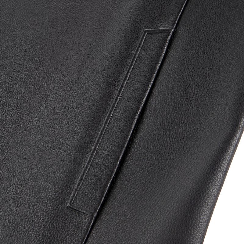 Qipai Men's Sheepskin Lapel Leather Jacket