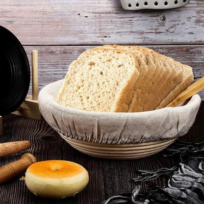 Ekmek Mayalama Sepeti Kapağı Gıda Sınıfı Yıkanabilir Pamuk Keten Tekrar Kullanılabilir Oval Hamur Mayalama Kabı Astarı Ev İçin Pişirme Aksesuarı