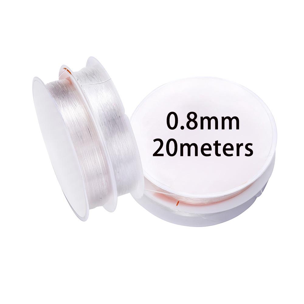 0.4-1.0mm Elastic Cord Beading Thread Stretch String Fibre Crafting Line For Jewelry Making DIY Seed Beads Pony Beads Bracelets