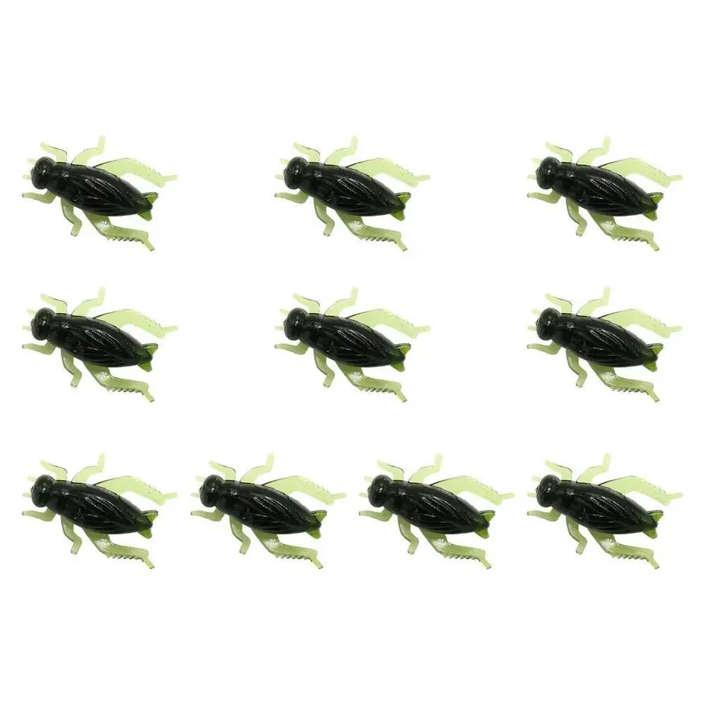 50/100PCS Artificial Fishing Bait Fishing Bait Soft Fishing Lure Fake Artificial Lure Soft Silicone Cricket Bait Insects Bait