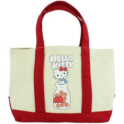 Yasuda Tsusho Sanrio Karakterleri Kanvas Bez Çanta 901 Hello Kitty KT Kambur Bez Çanta 901 G32 x Y22 x D11cm