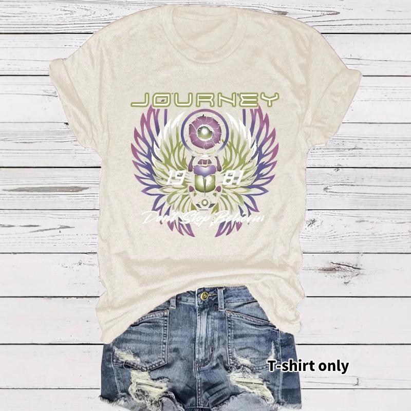 Damen Rock Kurzarm T-Shirt