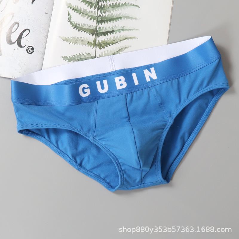 Pánské národní trendy bavlněné kalhotky s nízkým pasem, prodyšné