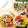 Watermelon Slicer Stainless Steel Fruit Cutting Gadget Stainless Steel Watermelon Cube Cutter for Camping Picnics Home Parties