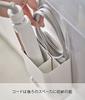 Yamazaki Magnetic Hair Iron Holder with Divider, White, Approx. W10 X D7.8 X H16.5cm, Tower, Movable Divider, 5389