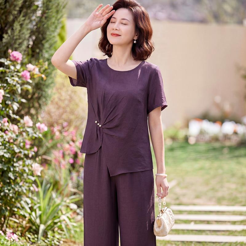 Elegant Mother s Summer Two-Piece Set XL