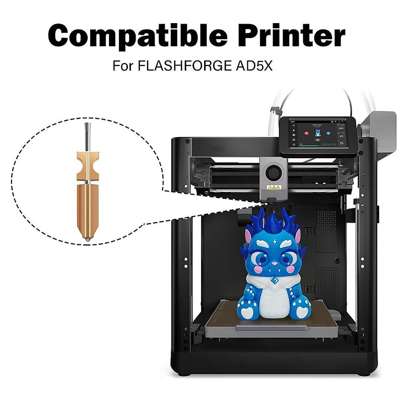 For Flashforge Ad5X Nozzle Upgrade Detachable 0.25 0.4 0.6 0.8Mm For Flashforge Ad5X Hotend Extruder Quick Release Heater Block