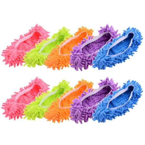 2 Stücke/10 Stücke Bad Küche Reiniger Mopp Fuzzy Slipper Boden Reinigung Schuh Abdeckung