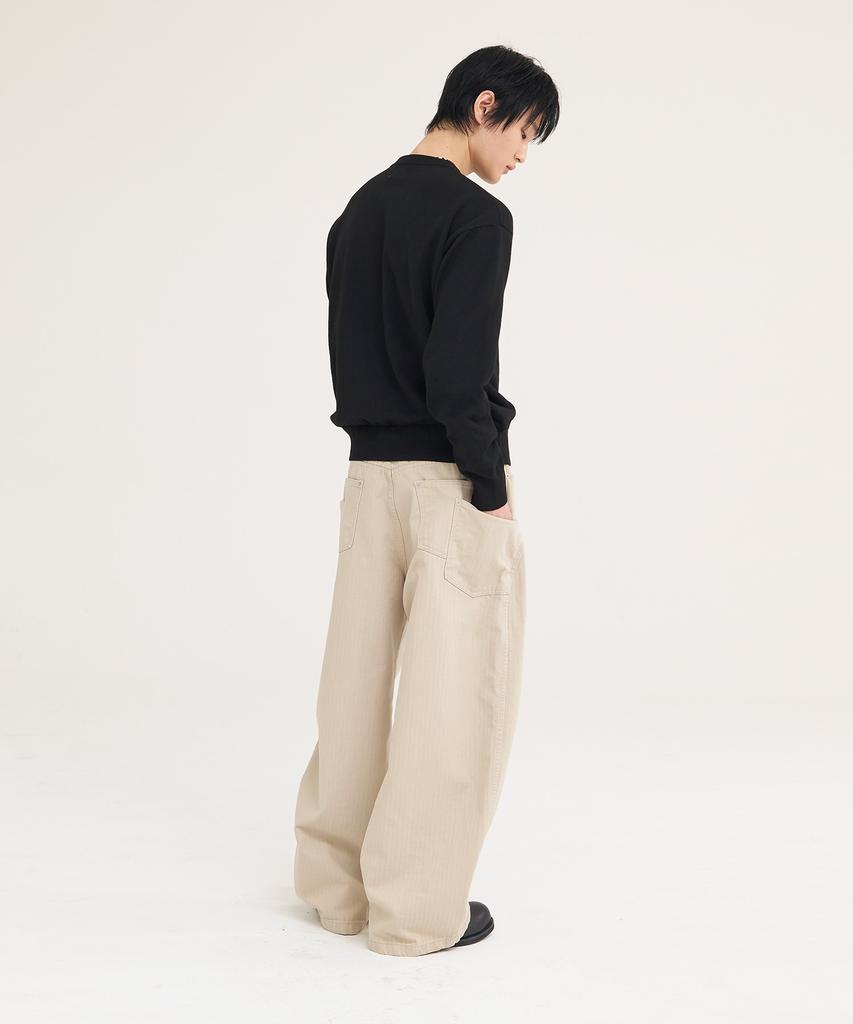 Akesi Andy Soft Henley Neck Knit_Black