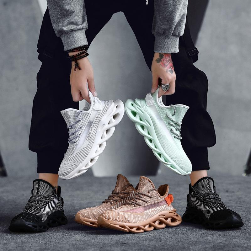 2025 Summer Large Size Internet Celebrity Tide Shoes Men's Casual Korean Version of Blade Coconut Shoes Sports Student Men's Mesh Shoes