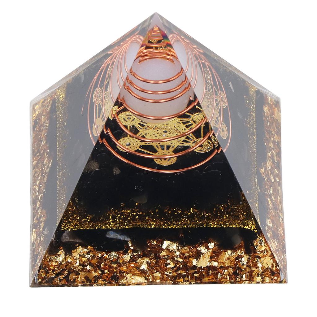 Piramidă Orgonică Decorativă Echilibrare Energie Piatră de Putere Ornament Piramidă pentru Yoga Meditație Dormitor