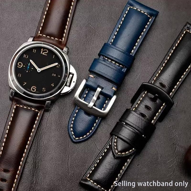 Retro Cowhide Watch Strap 20mm 22mm 24mm 26mm Band Universal Replacement Watchbands Bracelet Watches Vintage calfskin strap