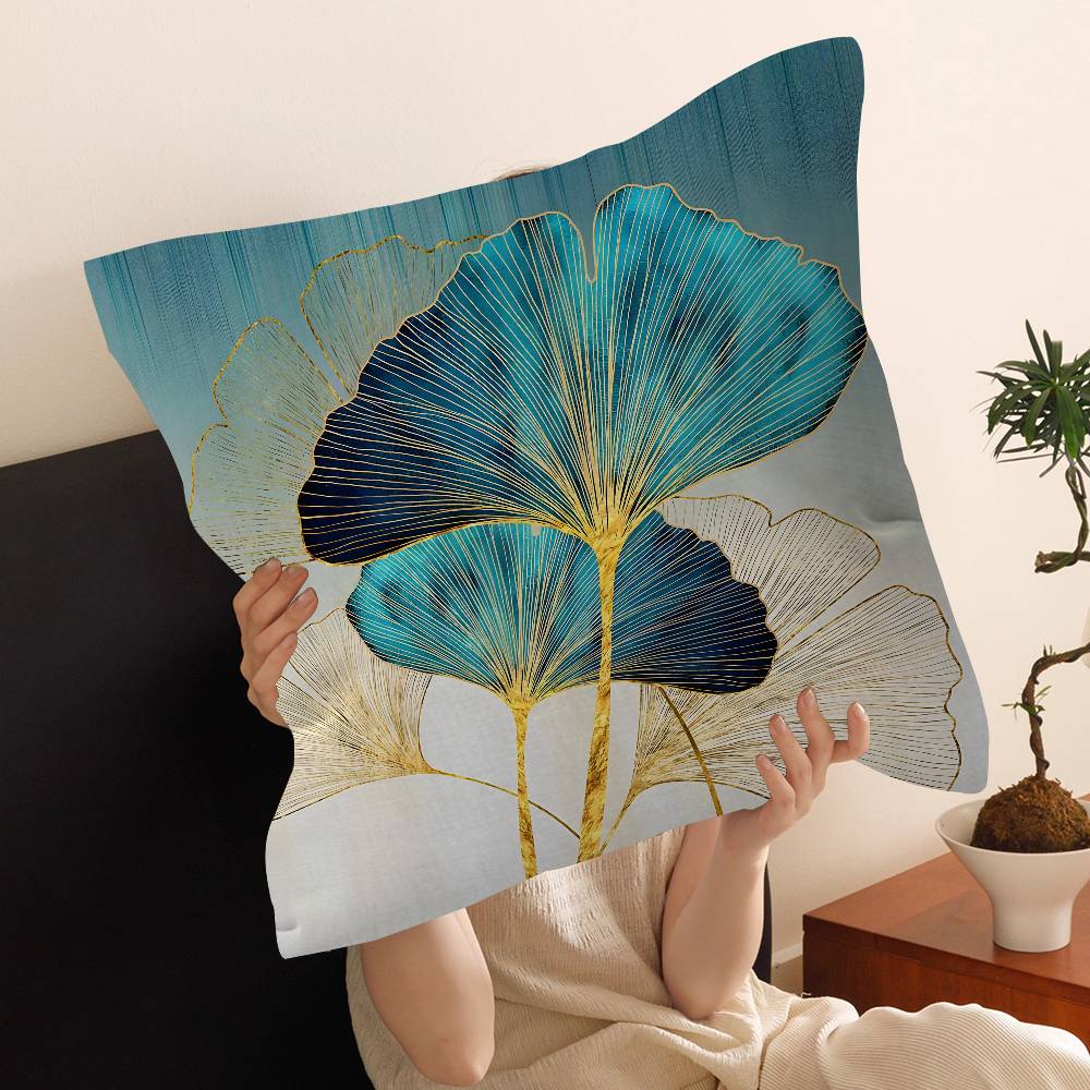 pc Ginkgo Leaves Printed Lucky Dragon pillow cover sofa cushion cover home room decoration children gift