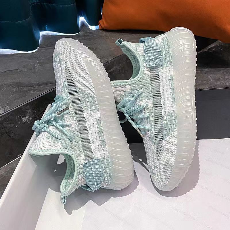 

Обувь женская 2024 новая спортивная обувь студенческая корейская версия универсальная дышащая сетчатая кроссовки для бега отдых путешествия женская обувь 40 зелёный