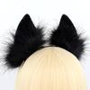 Japanese Lolita Headdress: Handmade Plush Cat & Fox Ears Headband