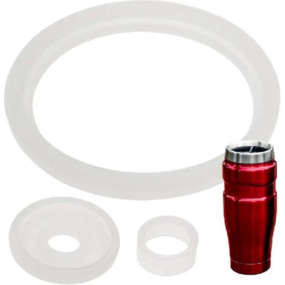 2 Sets Mug Gaskets/Seals for Thermos Stainless King Travel Tumbler, BPA-Free, Latex-Free, 2 Full Replacements Per Kit