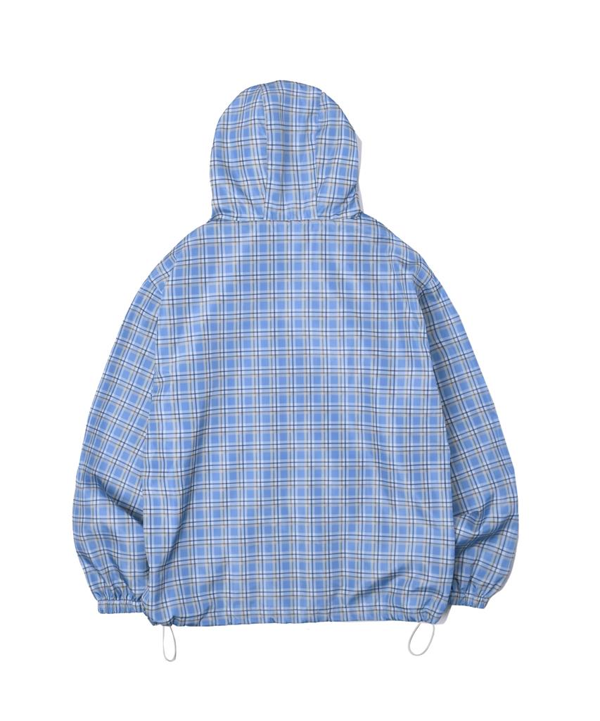 Physisches Fach Bär Schlüsselanhänger Check Windjacke_Blau