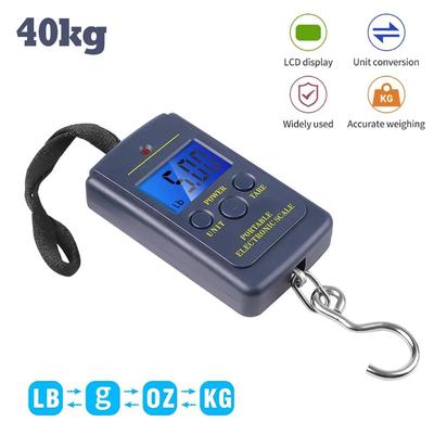 Portable Digital Scales Mini Travel Weighing Scales 40kg X 10g LCD Electronic Luggage Hanging Scale Weight Balance Tool