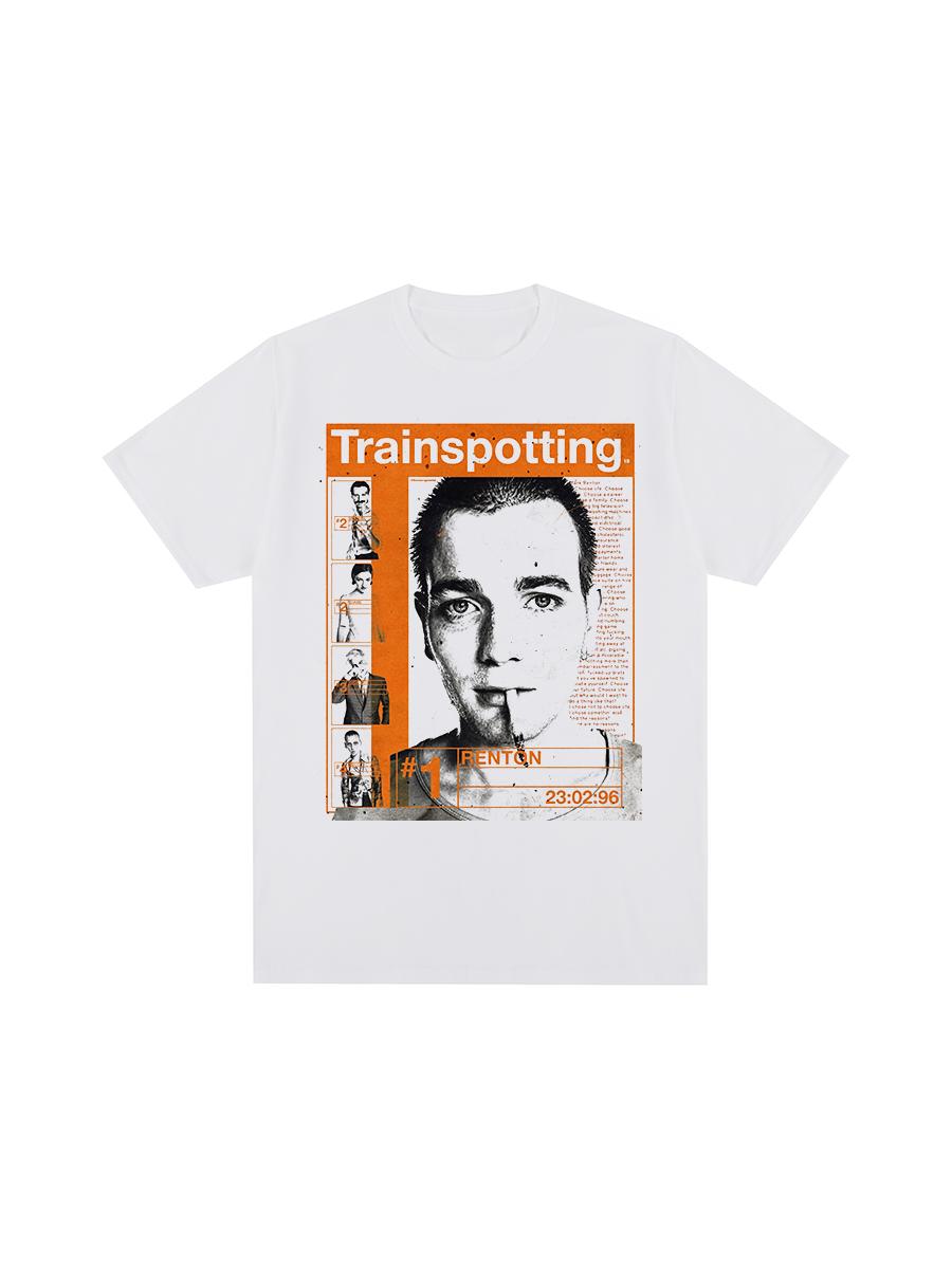 Trainspotting Винтажная футболка Новая Ретро Портрет Классический Дизайн Британский Популярный Хлопок Мужская Футболка Новая ФУТБОЛКА Женские топы S