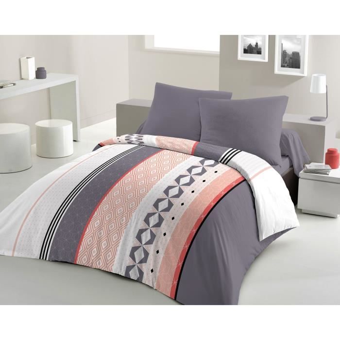 HOME PASSION BLING Microfiber Duvet Cover Set - 1 Duvet Cover 240 X 260 Cm + 2 Pillowcases 63 X 63 Cm - Blue