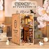CRESYMME Miniature House Dollhouse Book Nook Kit Wooden DIY 3D Hobby Handmade (Cat Waiting Alley)