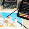 72 120 Colors Colored Oil Based Soft Core Drawing Pencil Set with Pencil Case Art Supplies Gift for Adults Beginners Artist