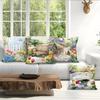 Spring Garden Cushion Pillowcase Printed Polyester 40/45/50cm Throw Pillowcover Decorative Sofa Cushion Pillowslip Home Decor