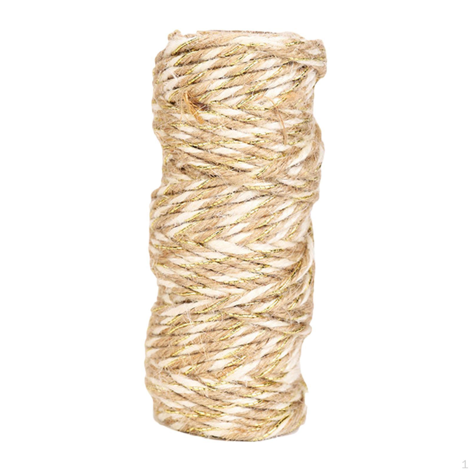 

25 м льняная веревка многоцелевое искусство прочная подарочная коробка декоративная бирка для переноски плетеная веревка White Wood