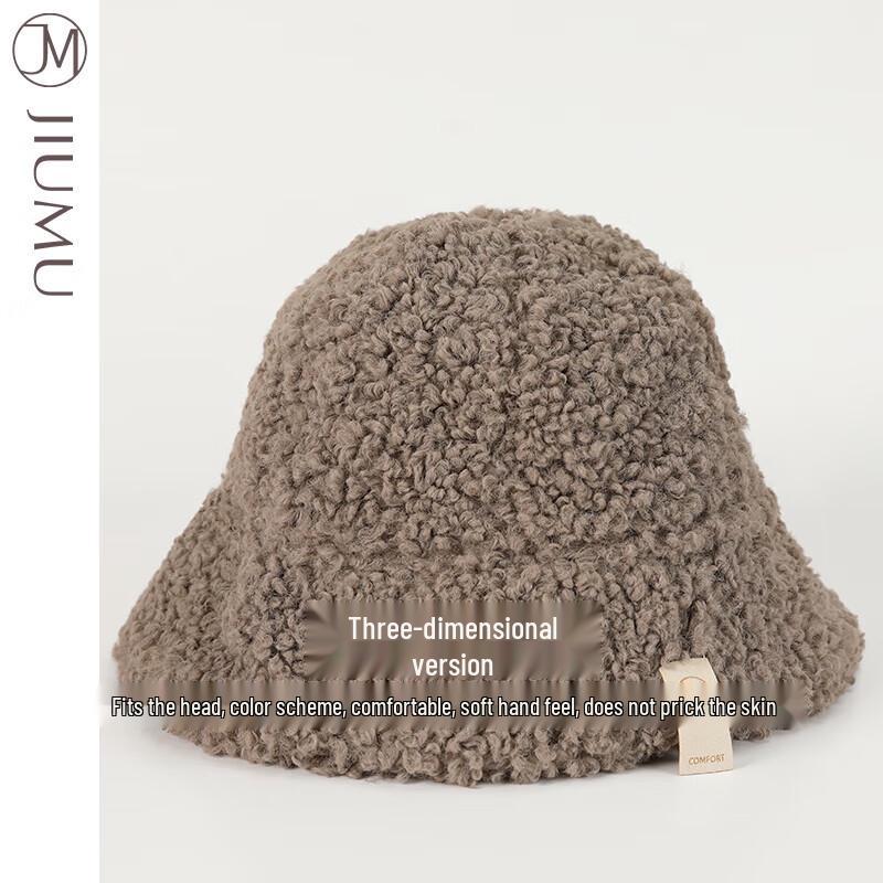 JIUMU Women's Winter Knitted Bucket Hat