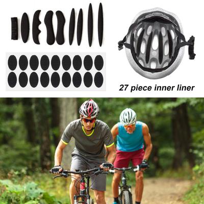 Ensemble de 27 pièces Coussinets de Casque Ultralégers Universels Amovibles Anti-collision Rembourrage de Casque Accessoire de Casque