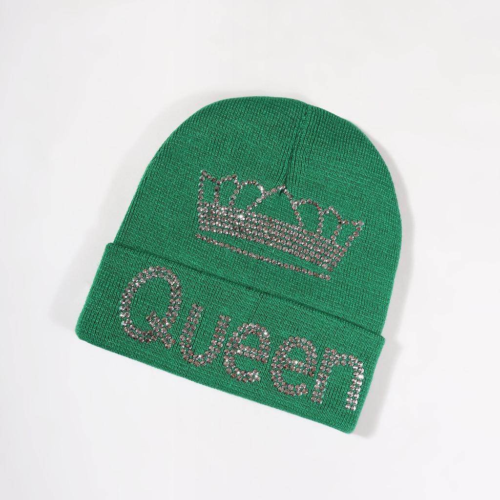 Crown Pattern Queen Winter Beanie Knitted Cap Warm Breathable Gifts Fashion