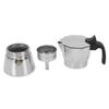3/6 Cups Capacity Stovetop Coffee Maker Octagonal Design Stovetop Espresso Maker  For Camping